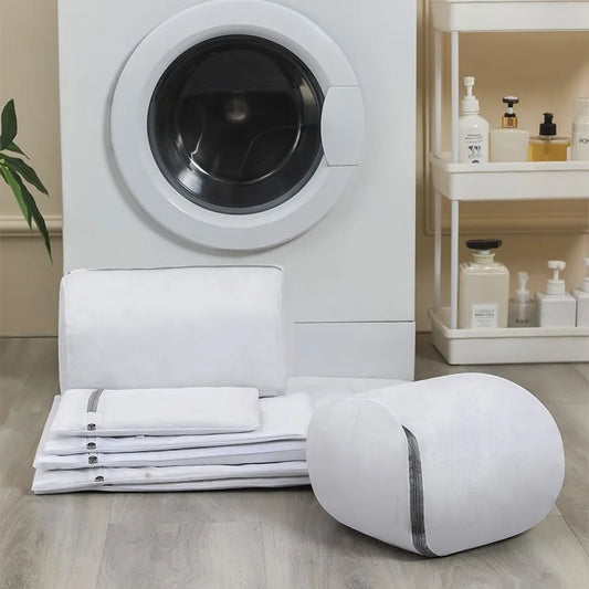 Vielseitiger Schuhwaschbeutel – Strapazierfähiger Wäschebeutel aus Netzgewebe für Turnschuhe, Laufschuhe, Socken und BHs mit Reißverschluss